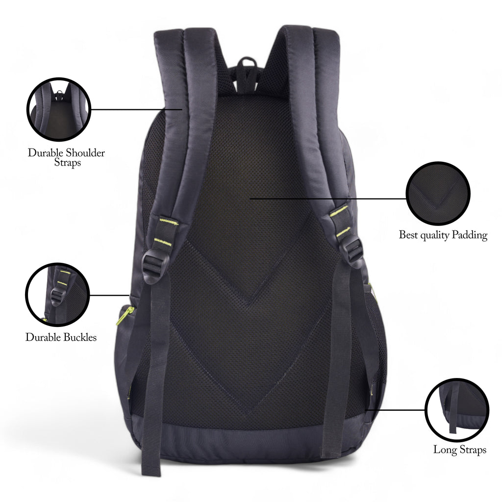 REGULAR BACK PACK TOUCH-19"(37 LTR) BLACK
