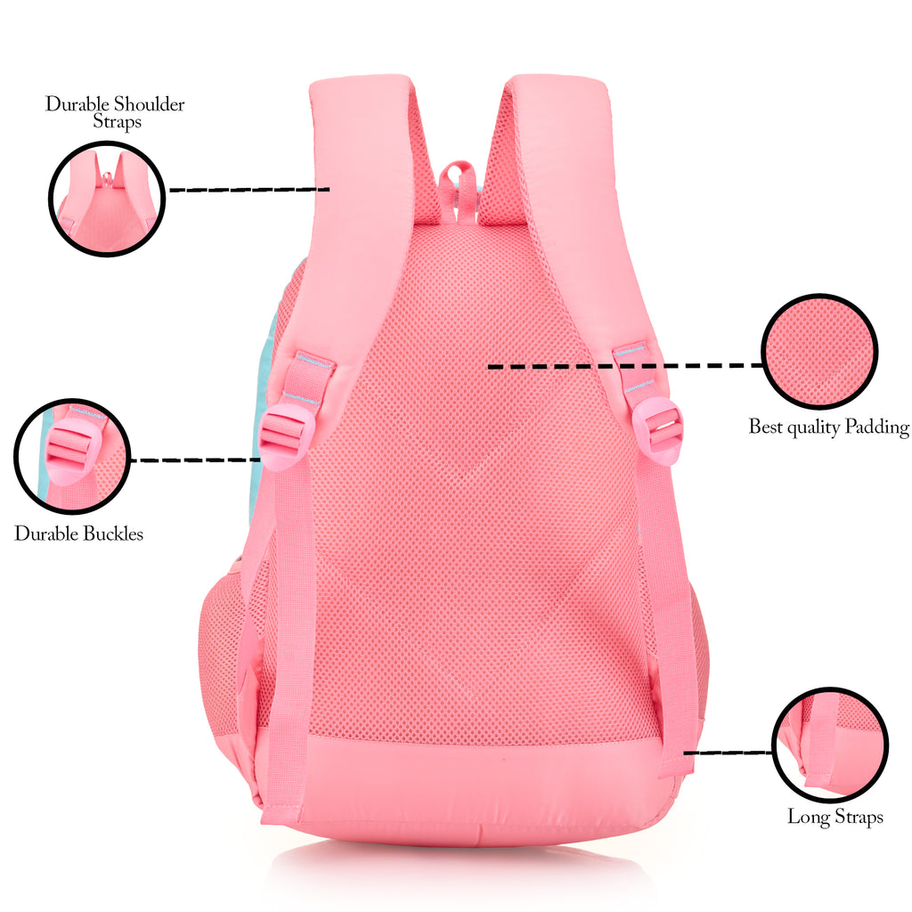 SCHOOL BAG DIANA-17"(22 LTR) LAVENDER PINK