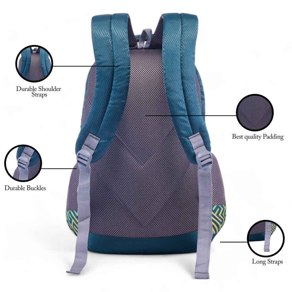 REGULAR BACK PACK SQUARE-19"(23 LTR) PANTONE GREEN