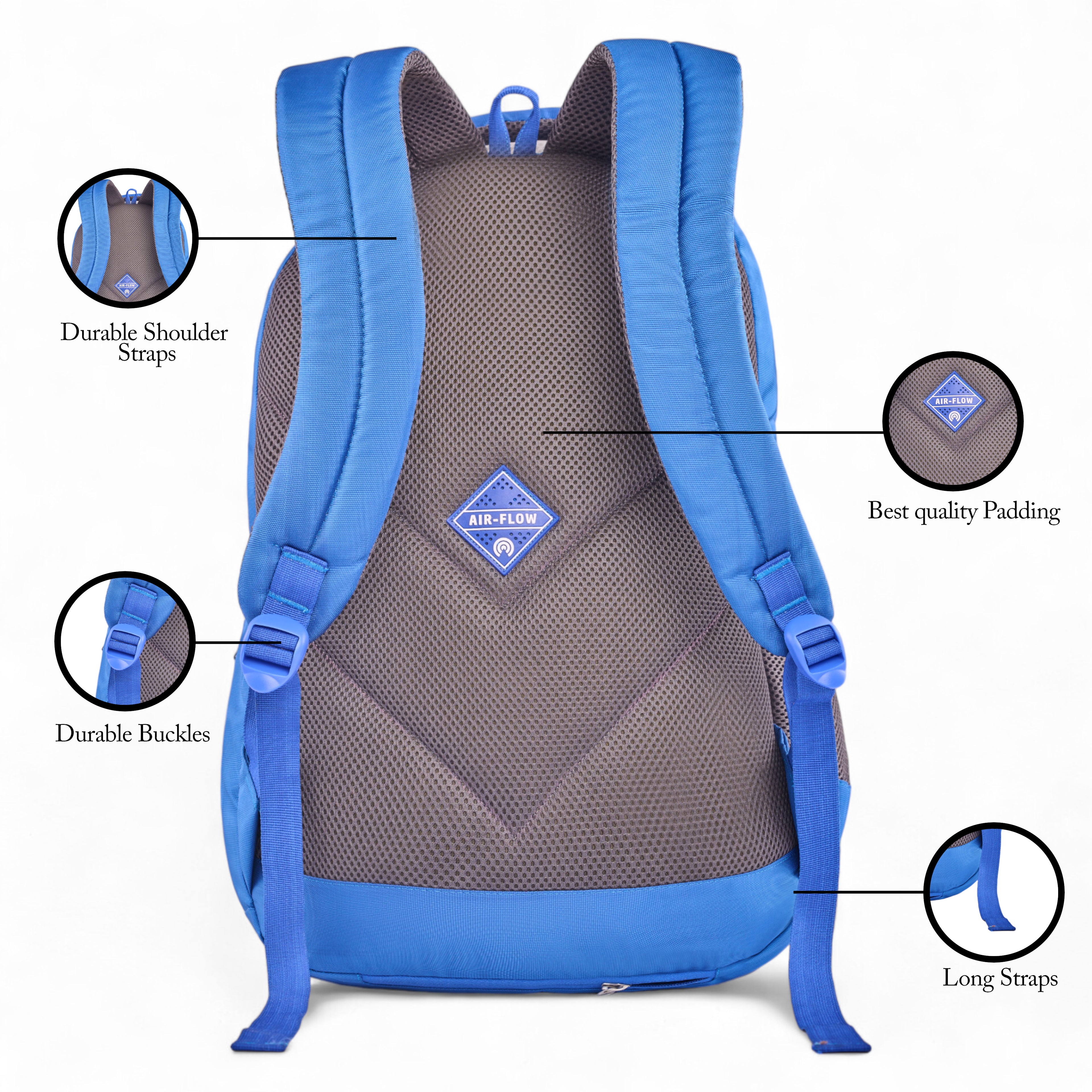 REGULAR BACK PACK OPENSKY-19"(35 LTR) ROYAL BLUE