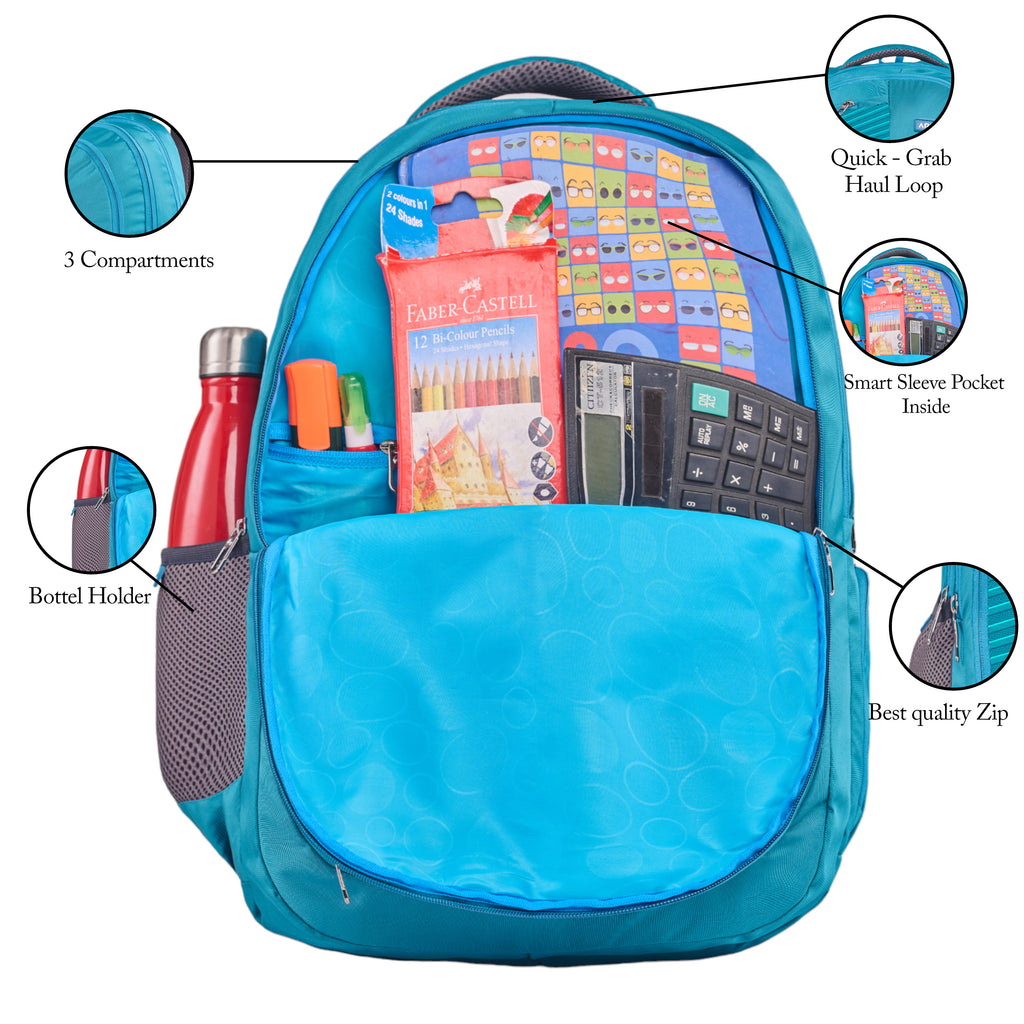 REGULAR BACK PACK OPENSKY-19"(35 LTR) TURQUISE