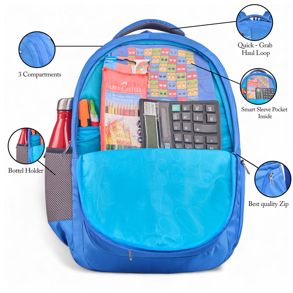 REGULAR BACK PACK OPENSKY-19"(35 LTR) ROYAL BLUE