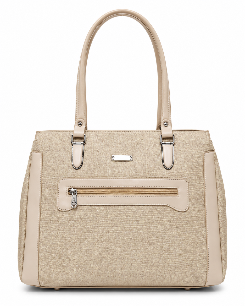 Mahira Cream ladies handbag - front view
