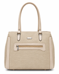 Mahira Cream ladies handbag - front view