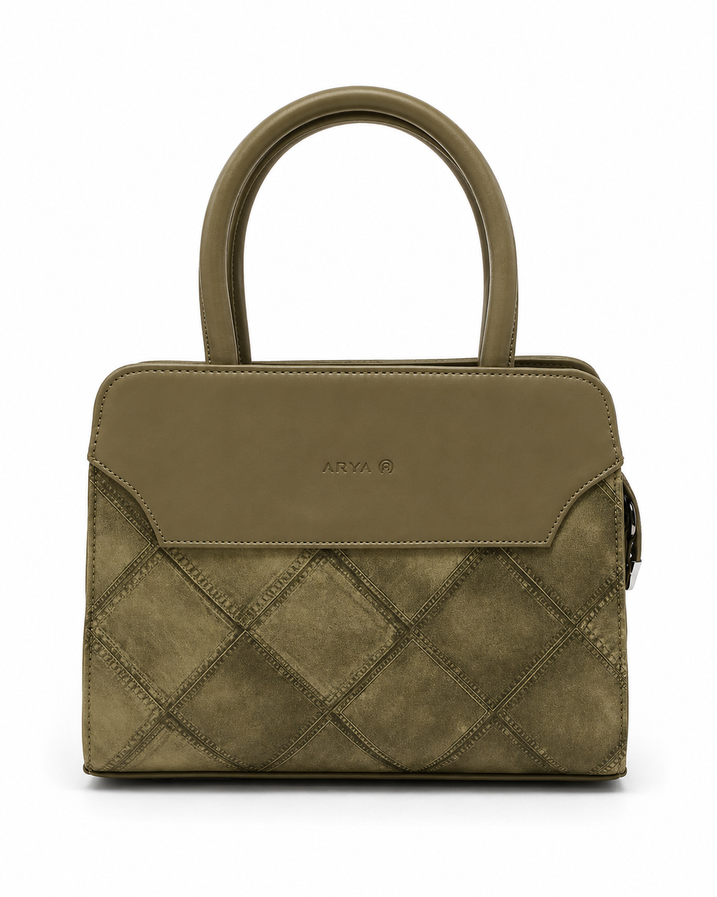 FLBM 181 Olive Green ladies handbag - front view