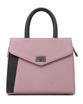 Rashmi Lavender/Black ladies handbag - front view