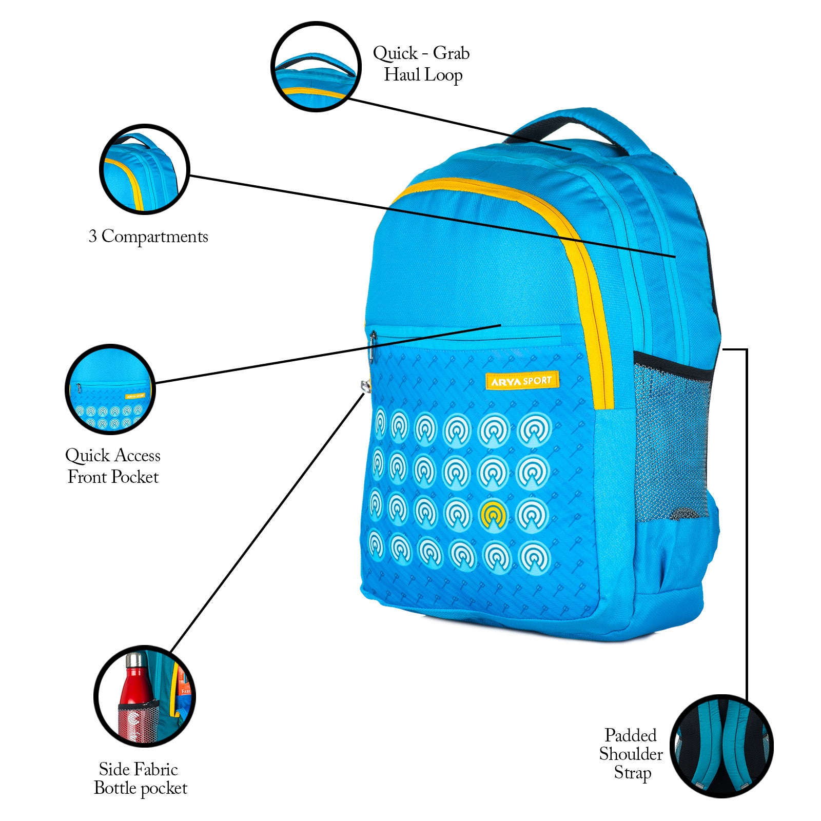 SB Target Backpack S Blue