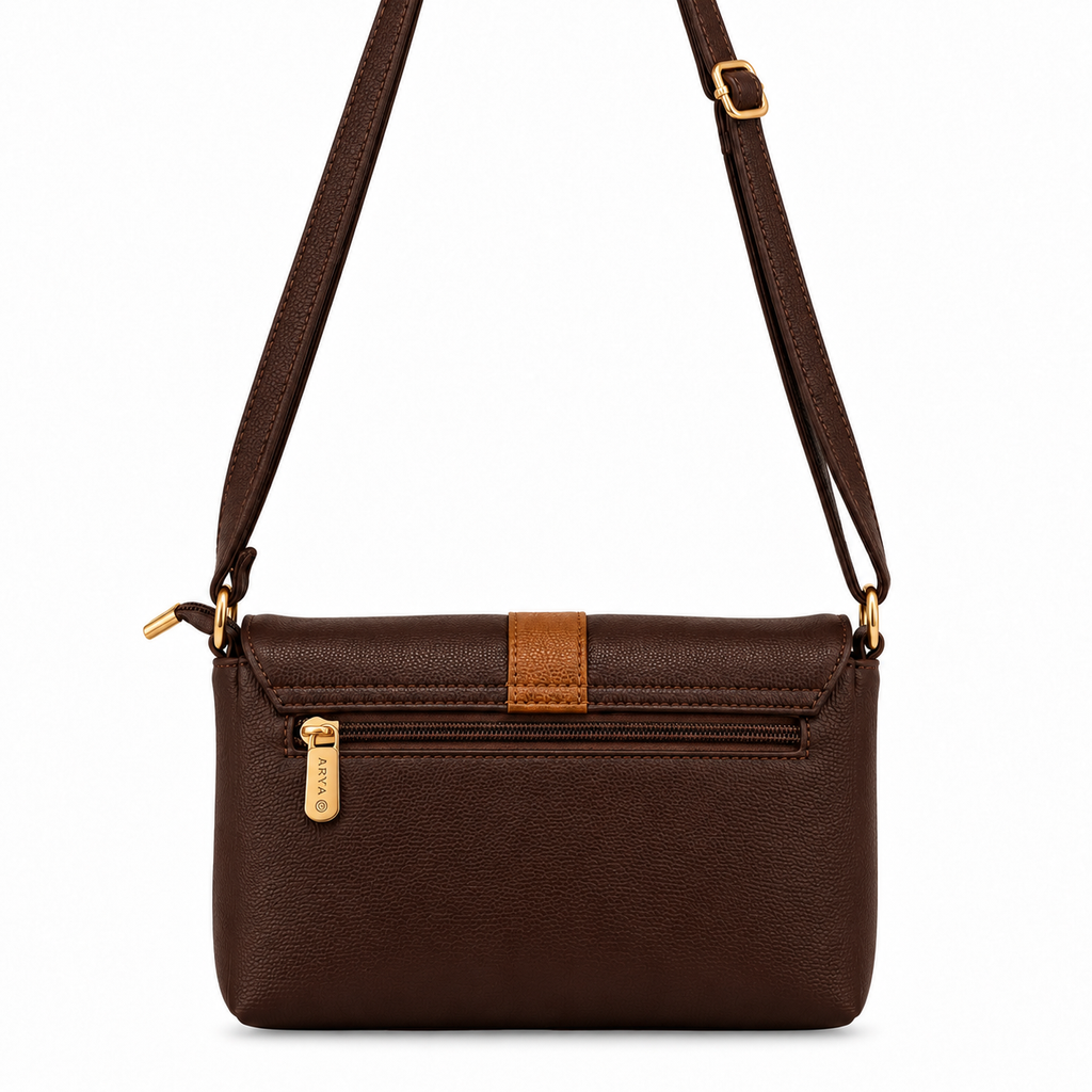 Villa Sling Handbag in brown, alternate view