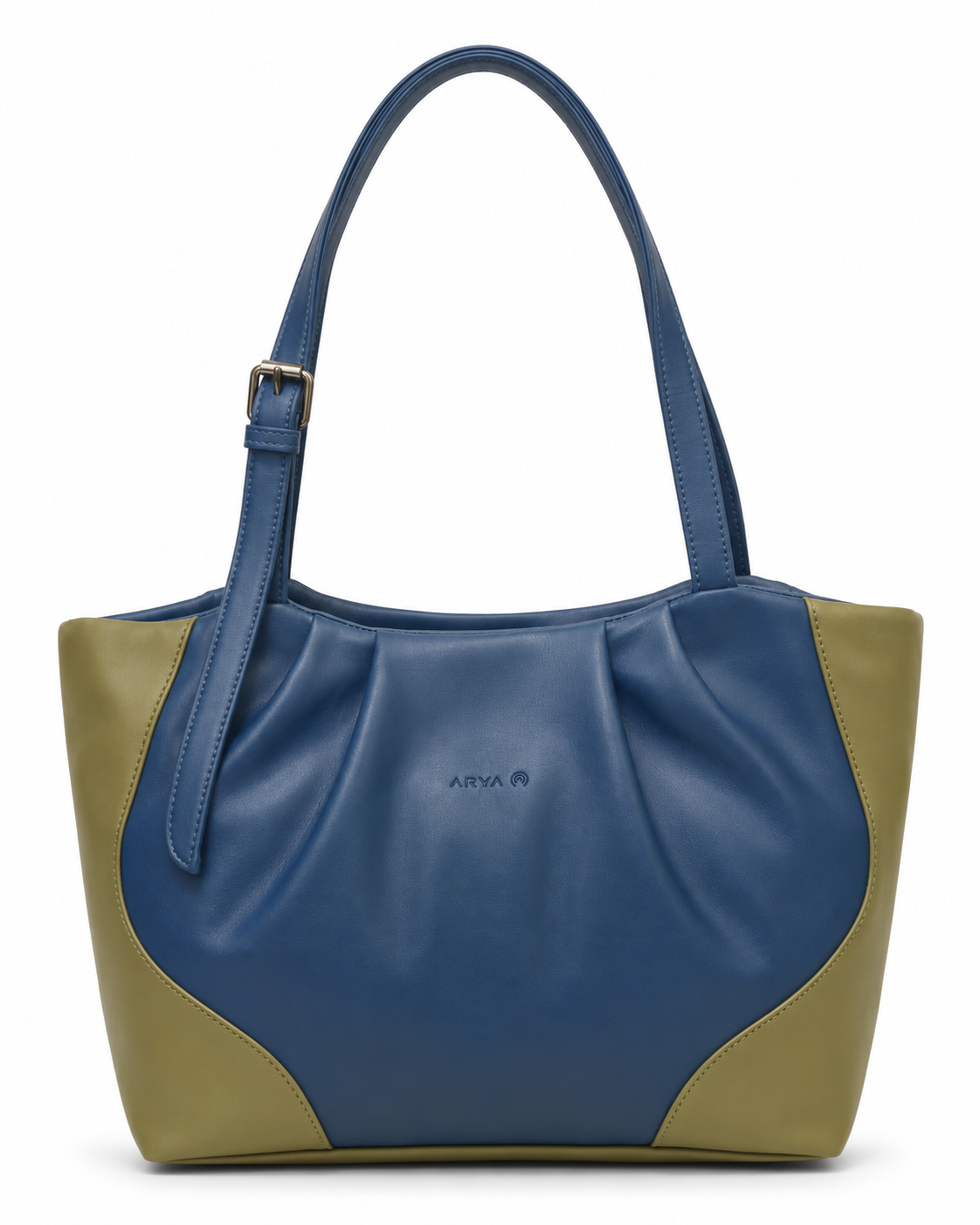 Juhi Blue/Green ladies handbag - front view