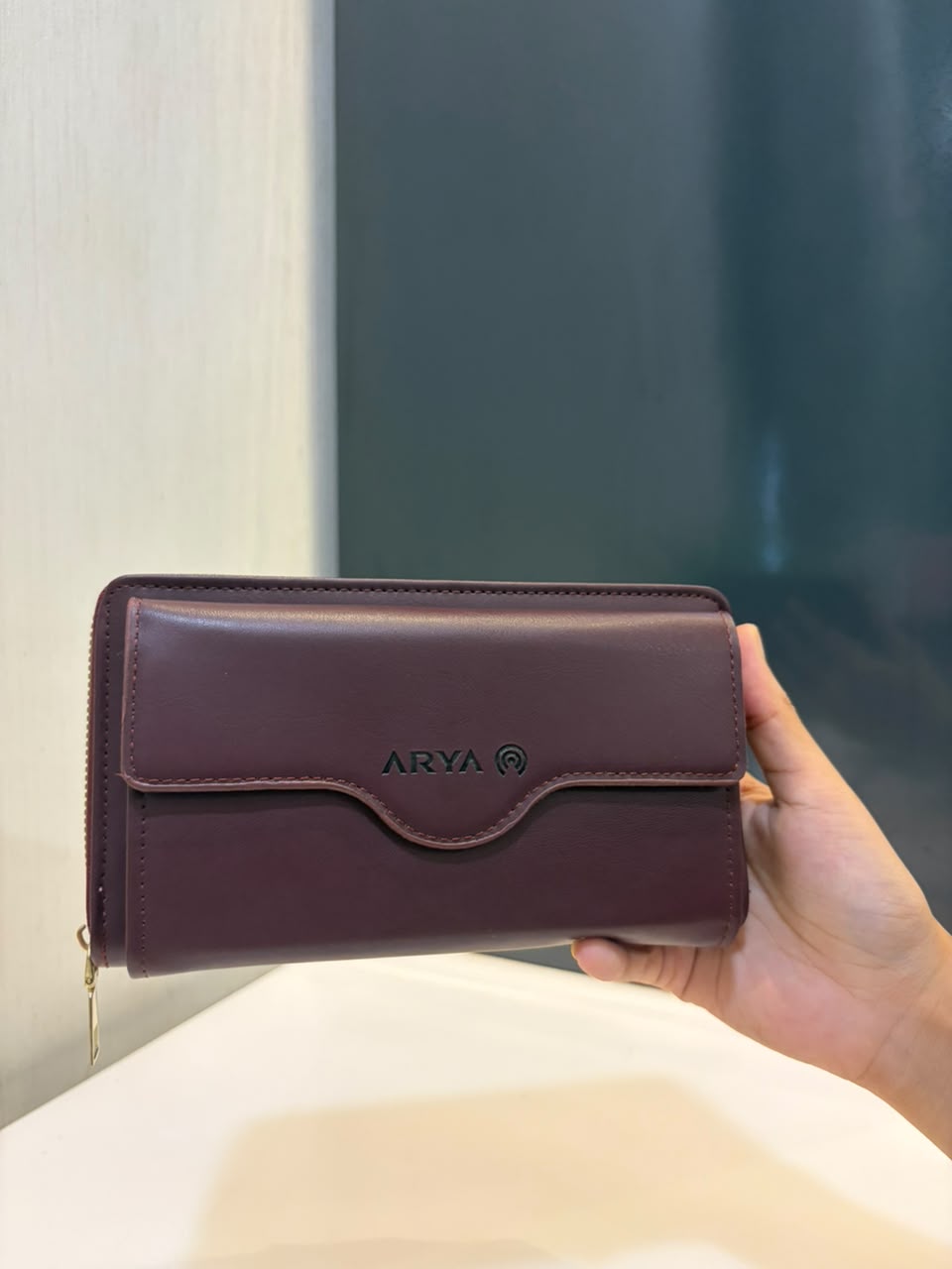 Arya SJ-24 purse in Wine Maroon
