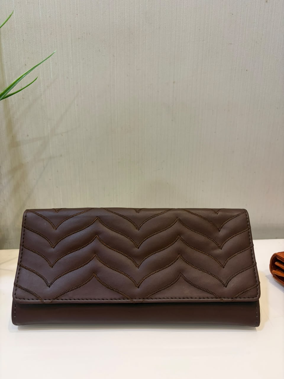 Arya PU Purse in Chocolate Brown