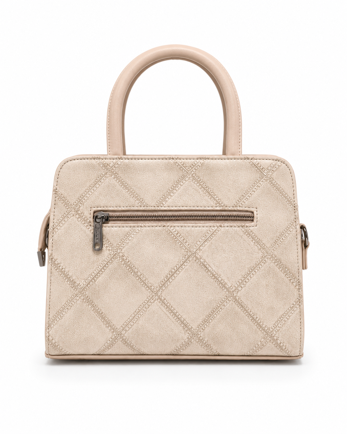 FLBM 181 Cream ladies handbag - angle view