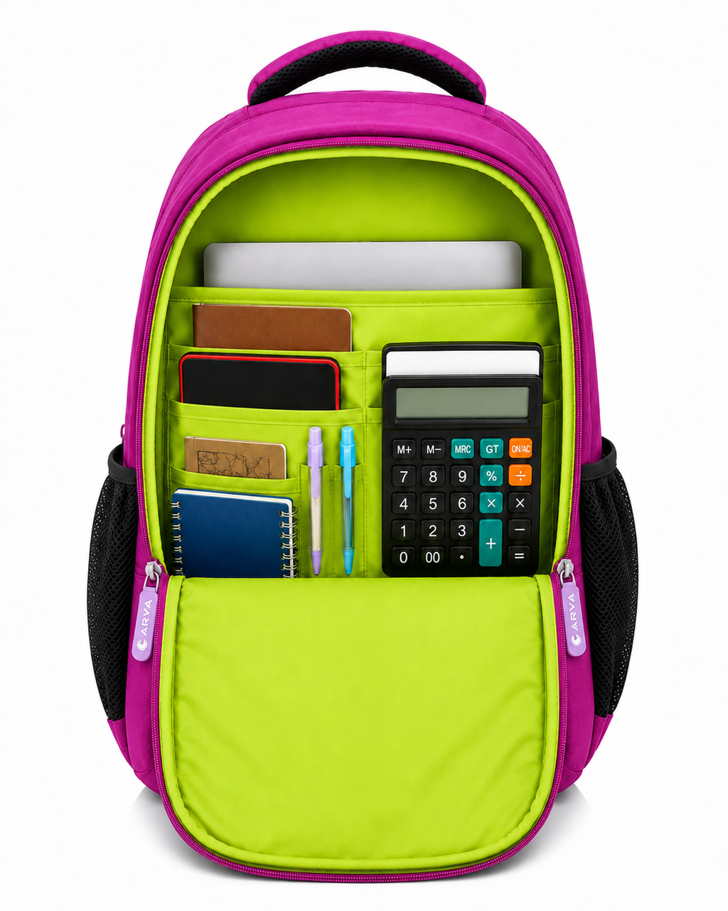 Next Step Backpack Magenta - interior organiser