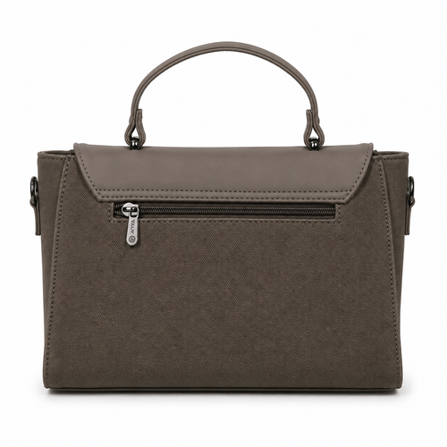 Oishi Grey ladies handbag - angle view