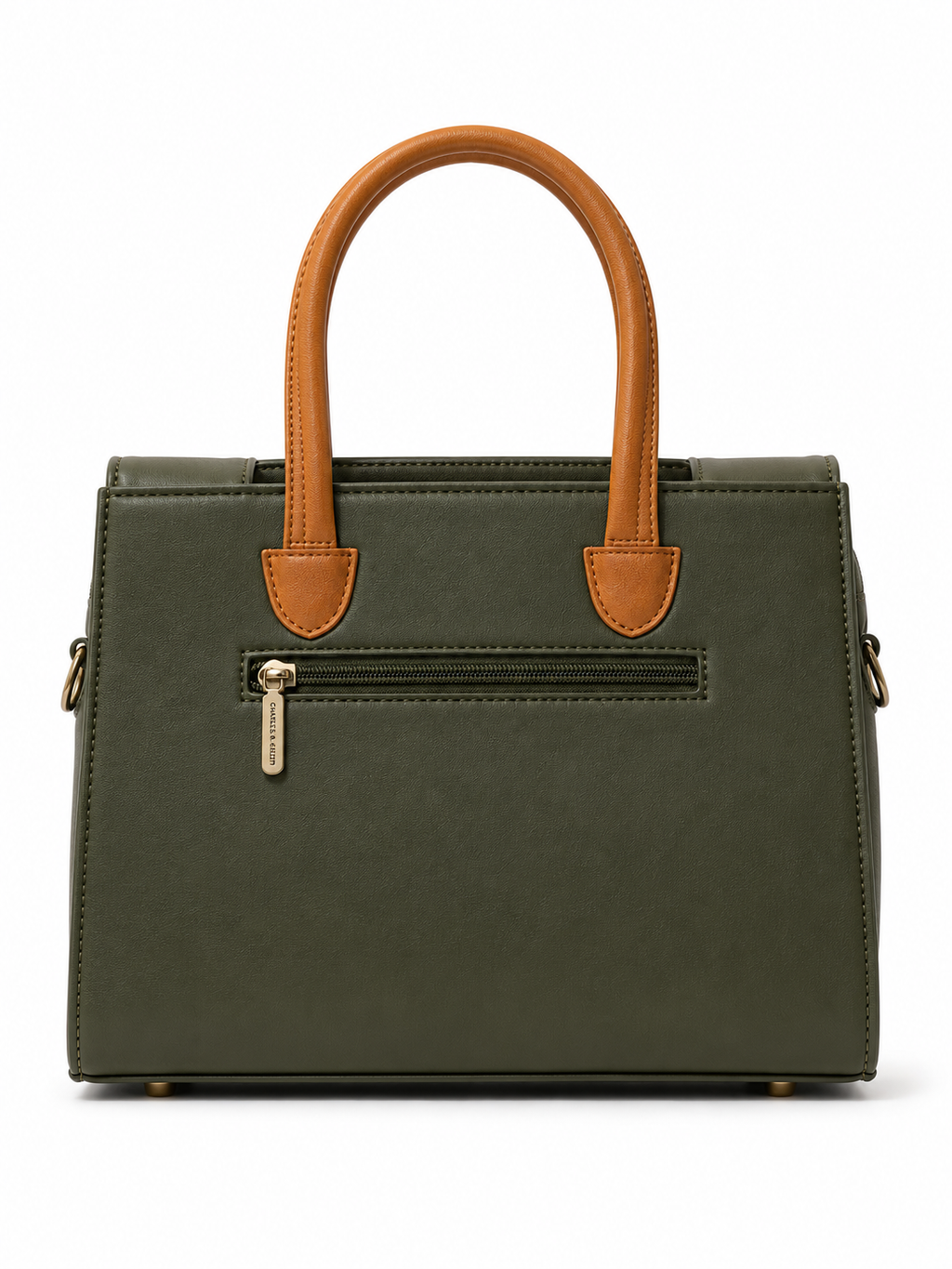 Rashmi Green/Brown ladies handbag - angle view