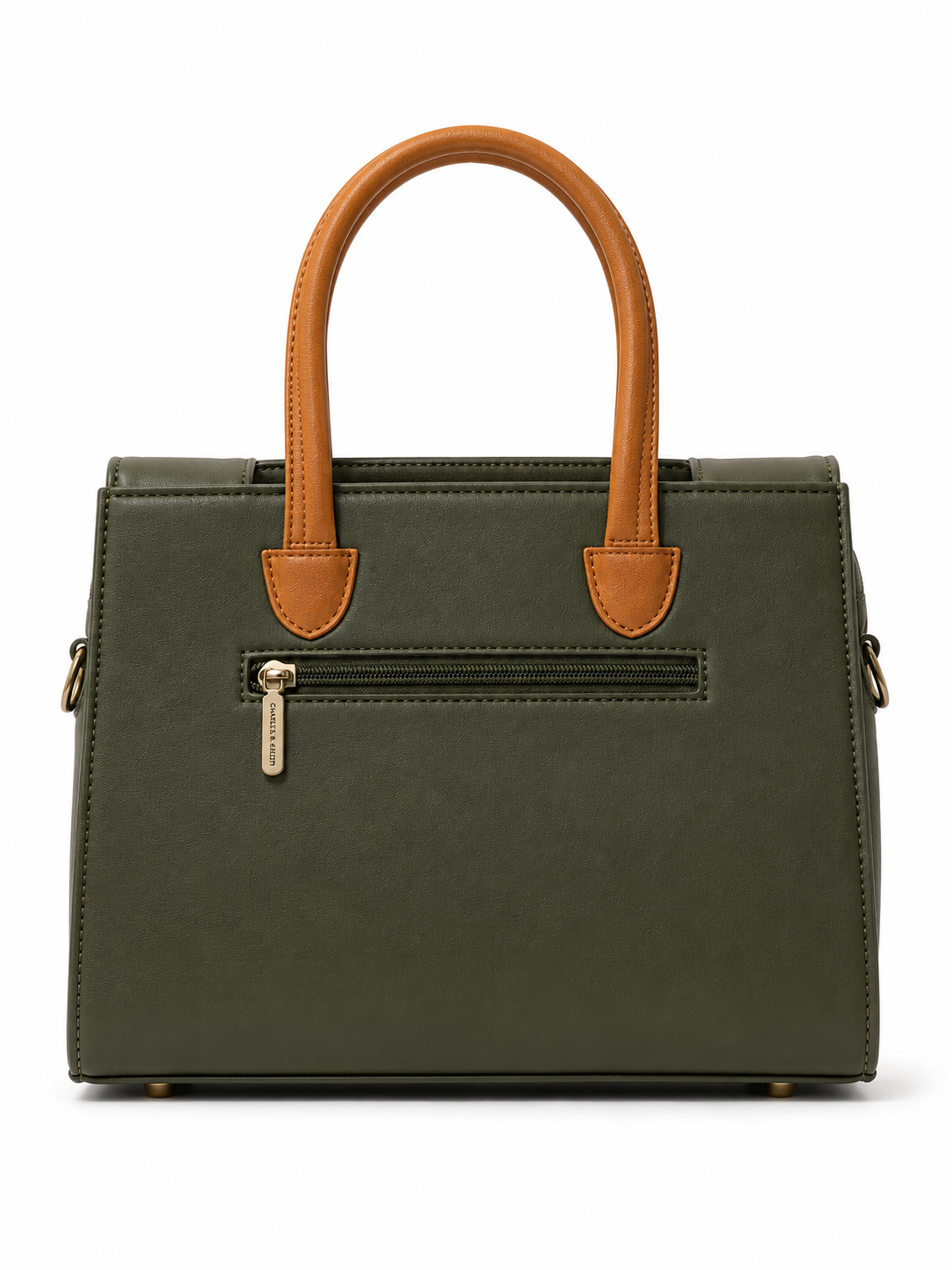 Rashmi Green/Brown ladies handbag - angle view