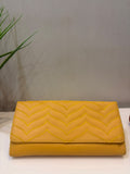 Arya PU Purse in Mustard Yellow