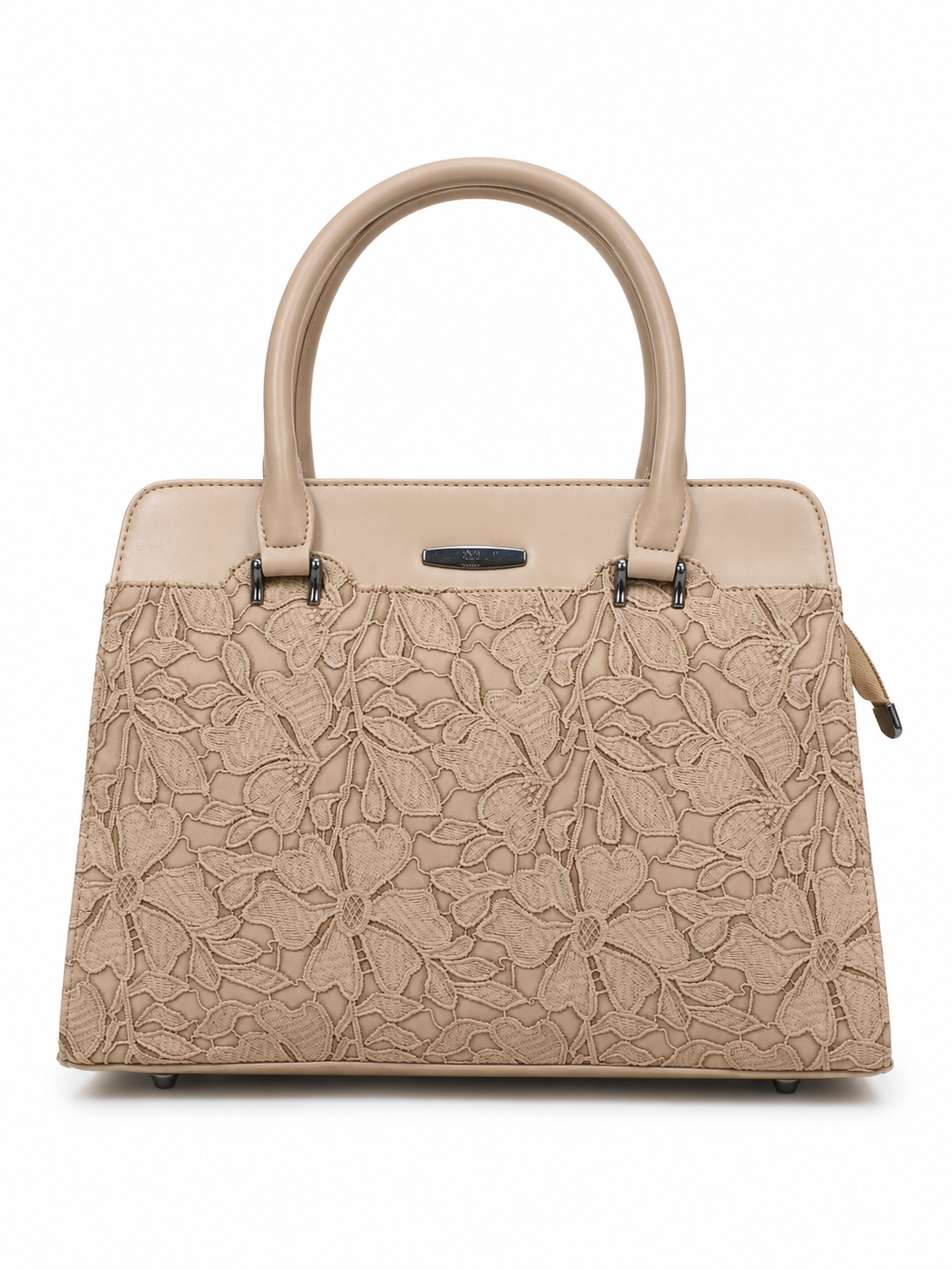 Saanvi Beige ladies handbag - front view