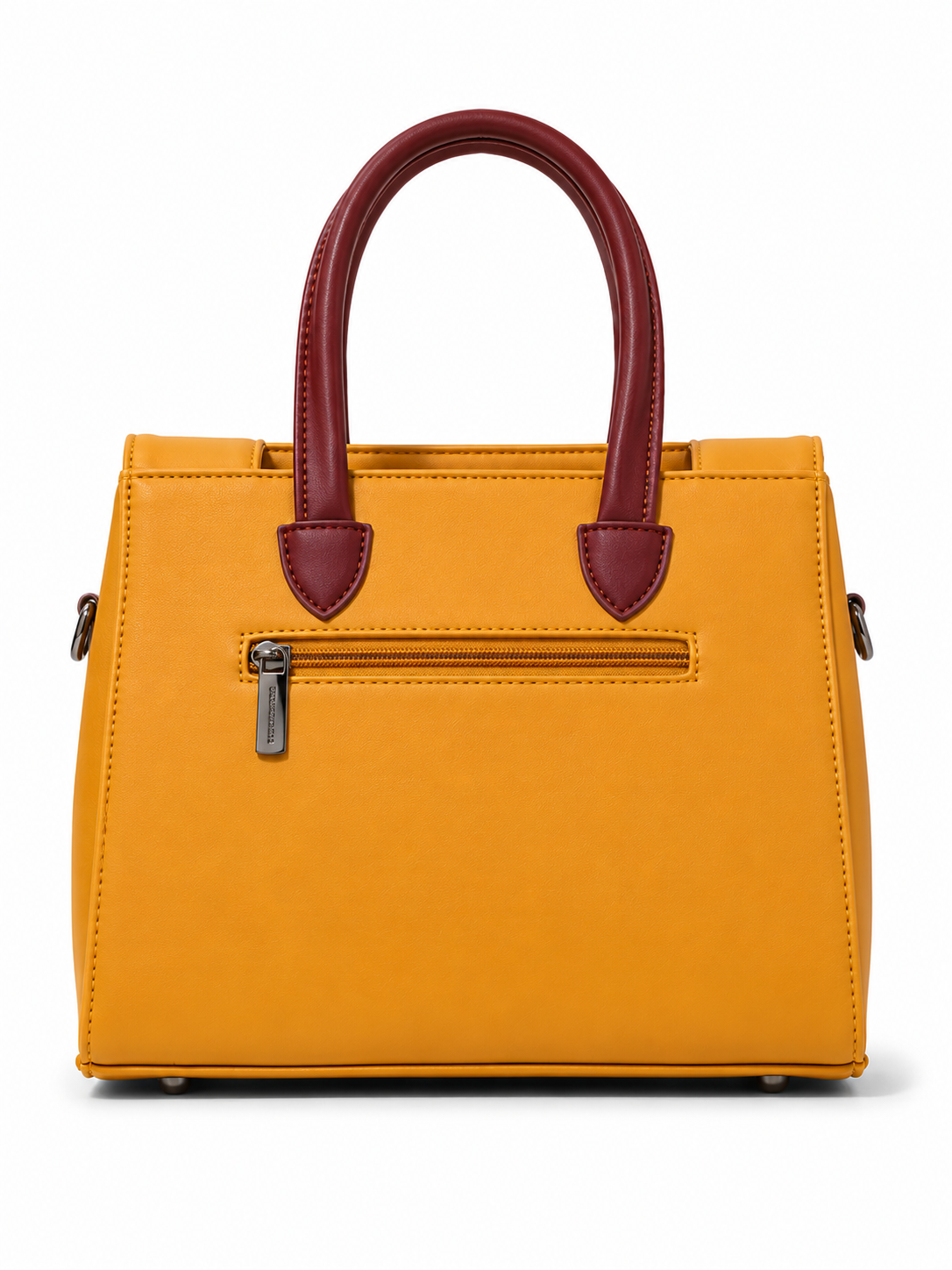 Rashmi Yellow/Maroon ladies handbag - angle view