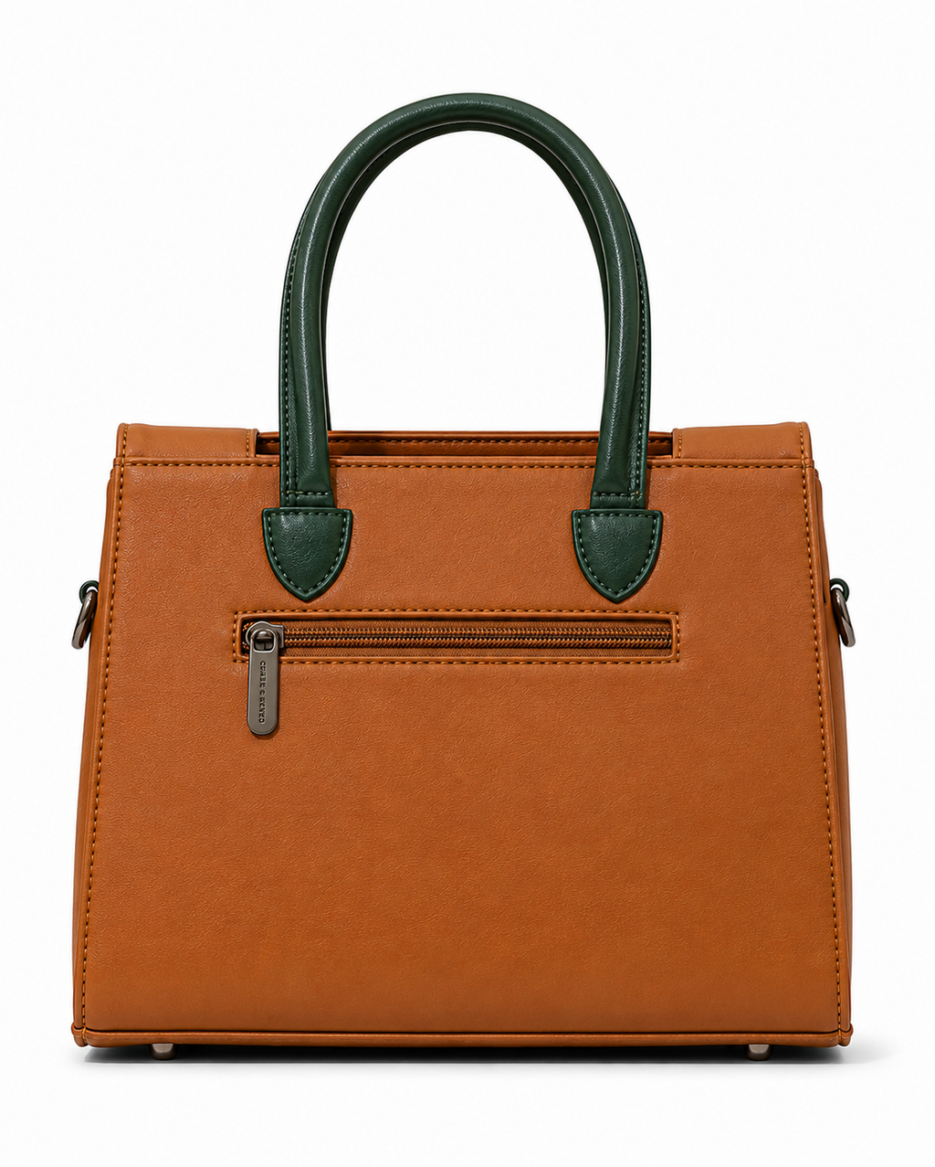 Rashmi Brown/Green ladies handbag - detail view