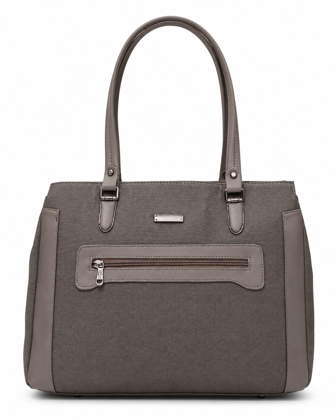 Mahira Grey ladies handbag - front view