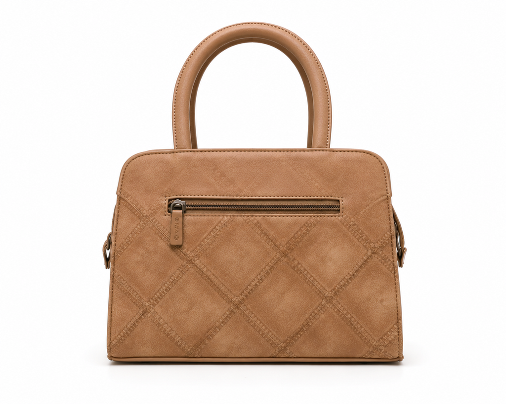FLBM 181 Beige ladies handbag - angle view