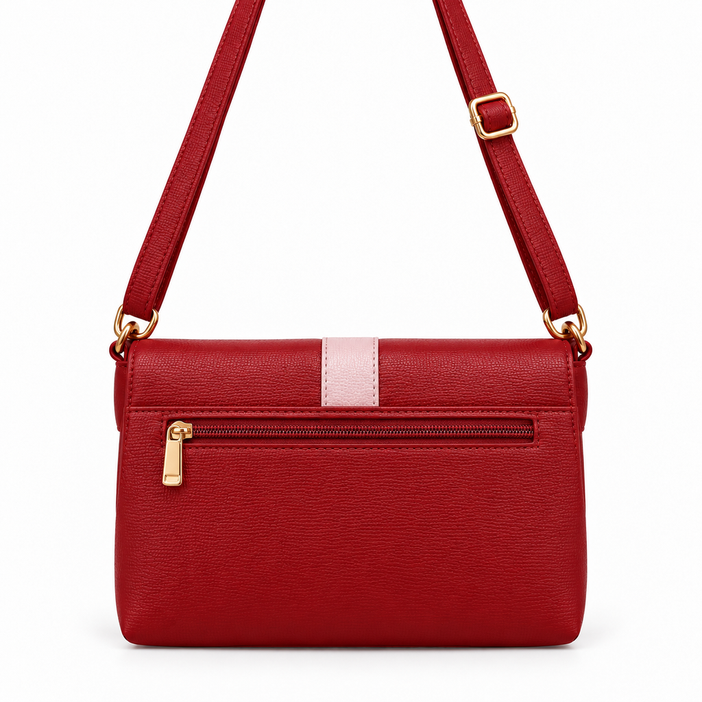 Villa Sling Handbag in red, alternate view