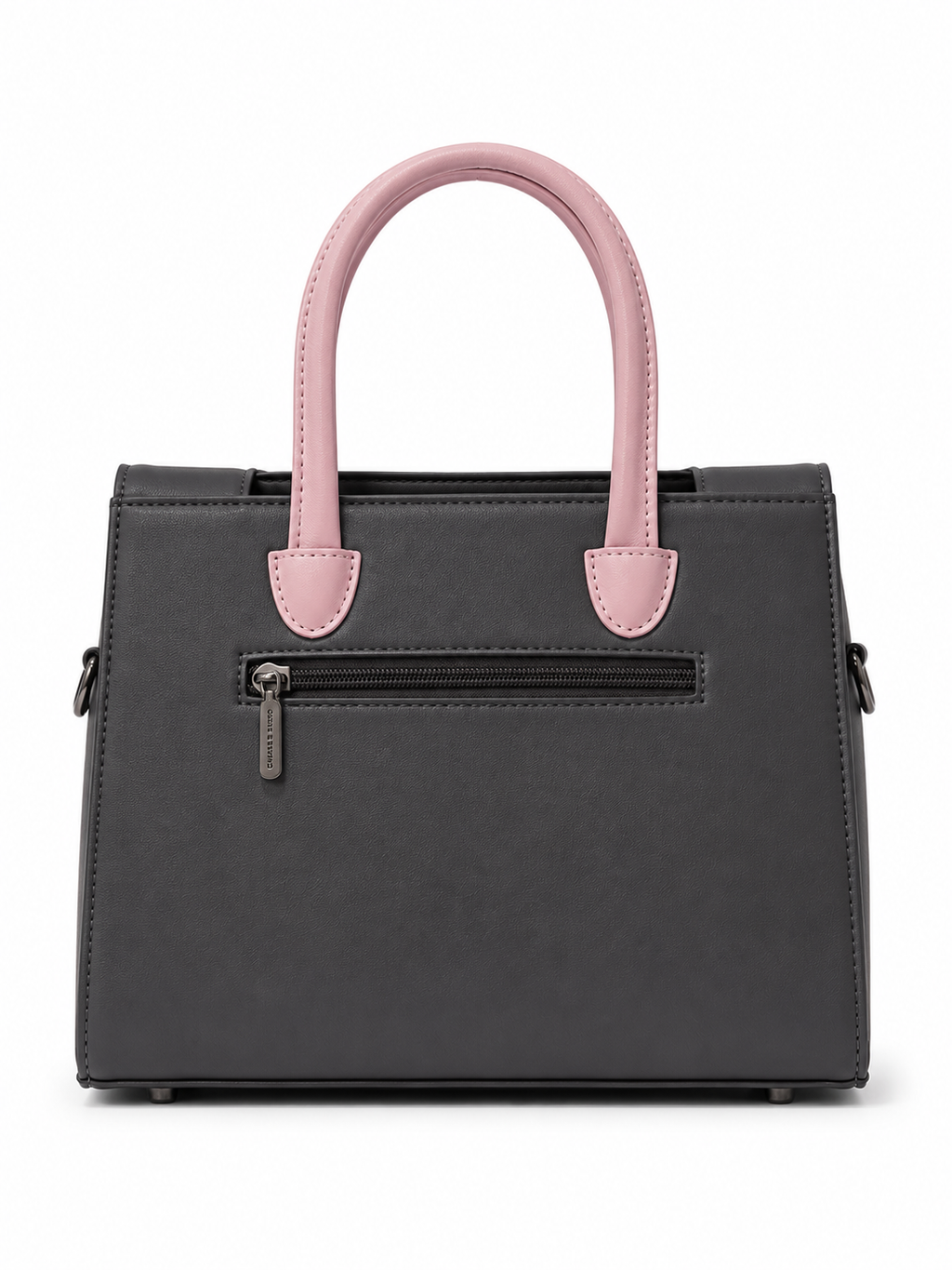 Rashmi Black/Lavender ladies handbag - angle view