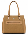 Mahira Khaki ladies handbag - front view