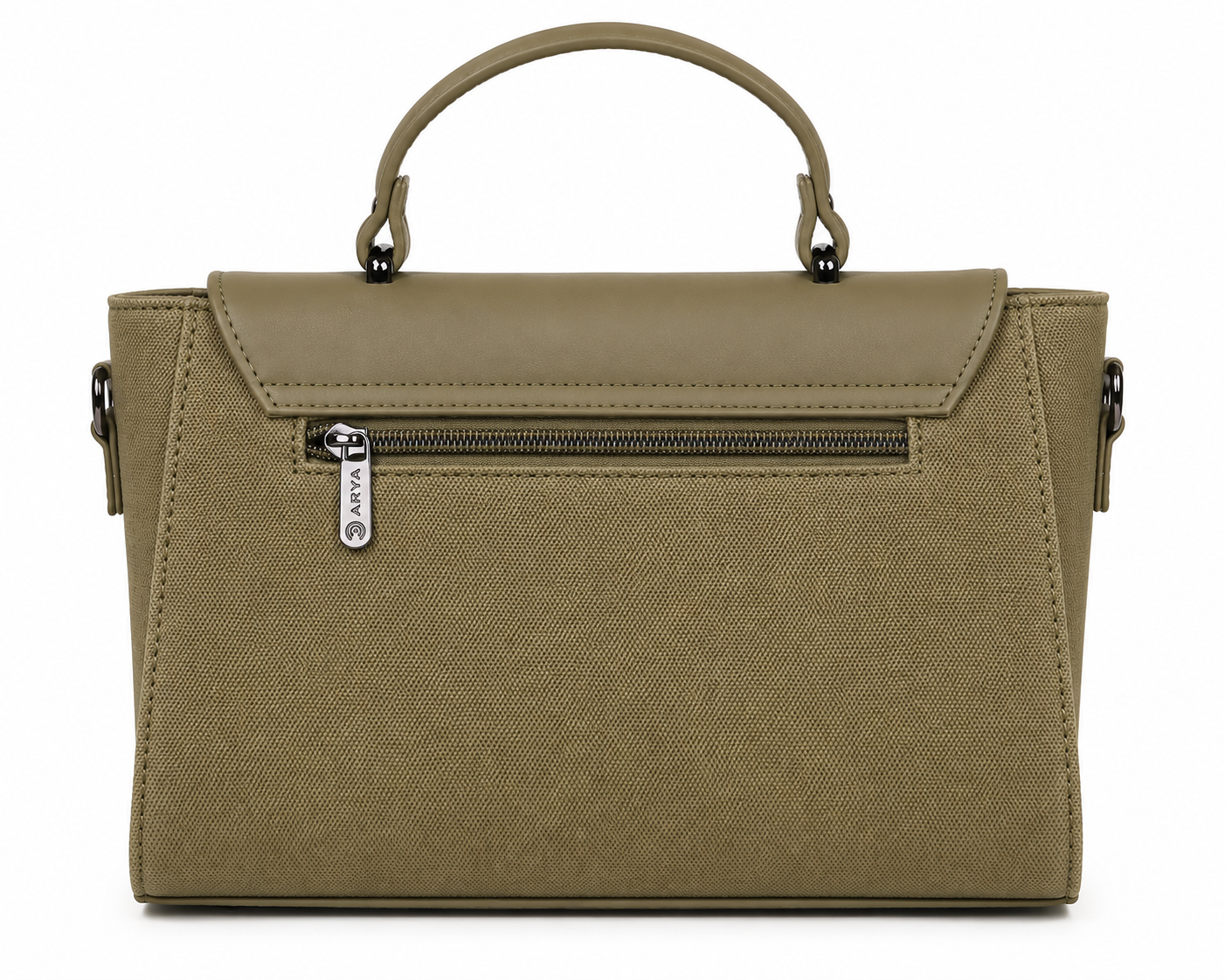 Oishi Olive Green ladies handbag - angle view