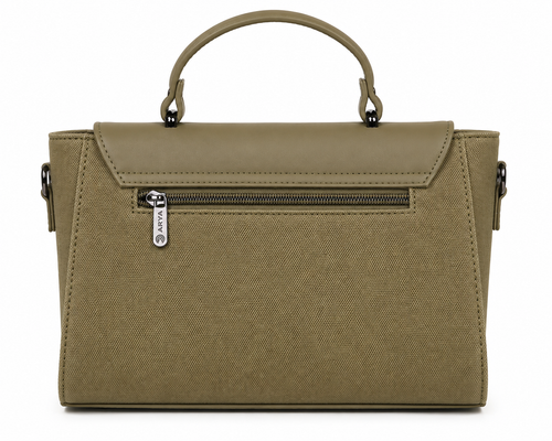 Oishi Olive Green ladies handbag - angle view