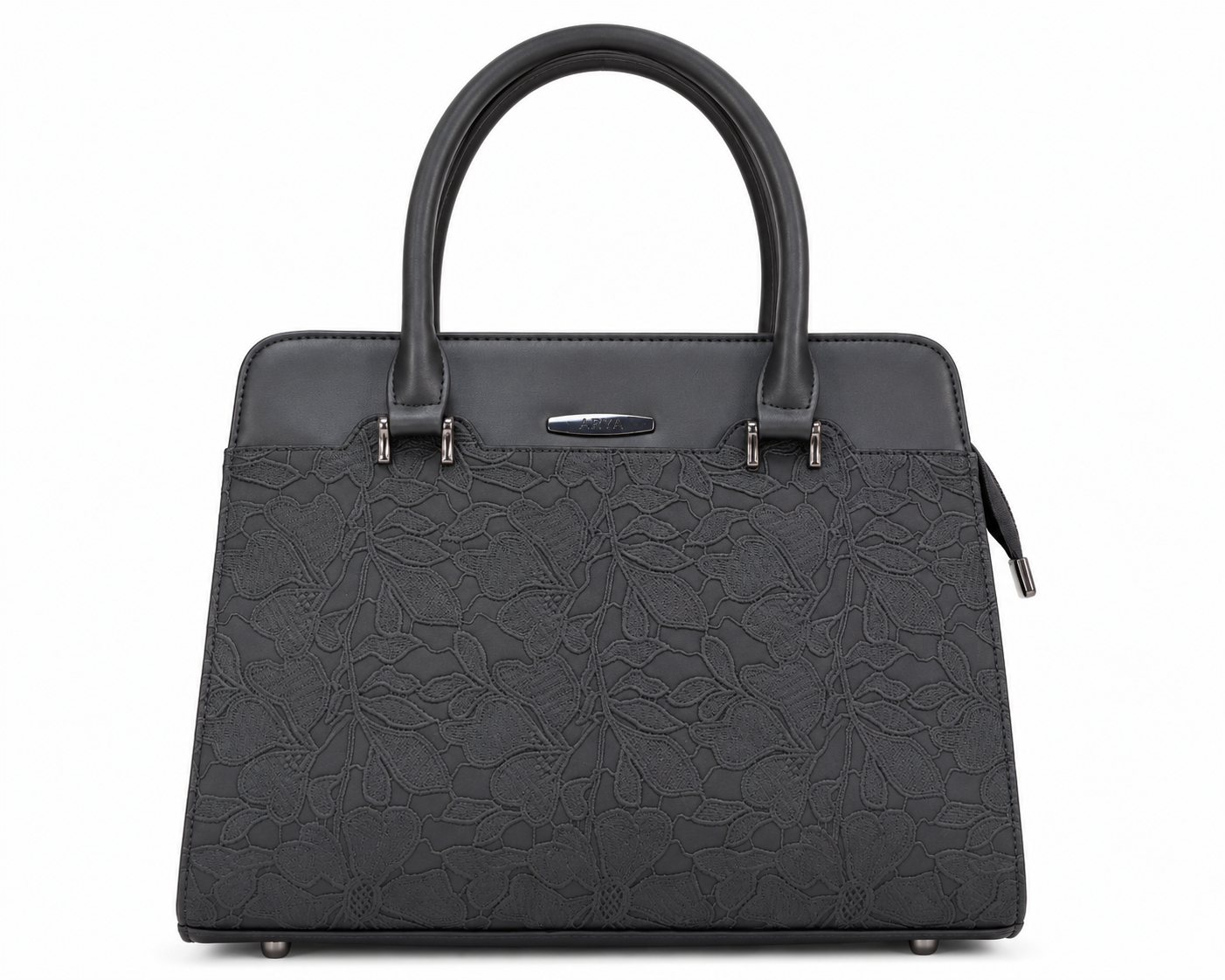 Saanvi Black ladies handbag - angle view