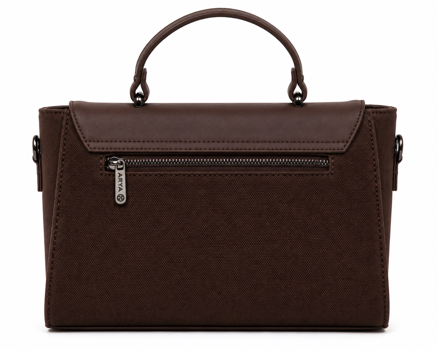 Oishi Dark Brown ladies handbag - angle view
