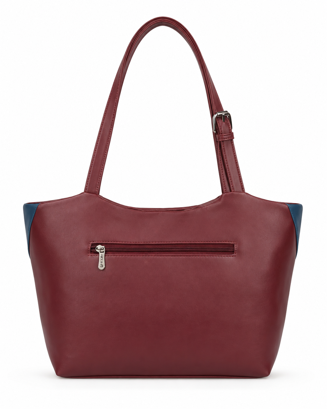 Juhi Magenta/Blue ladies handbag - angle view
