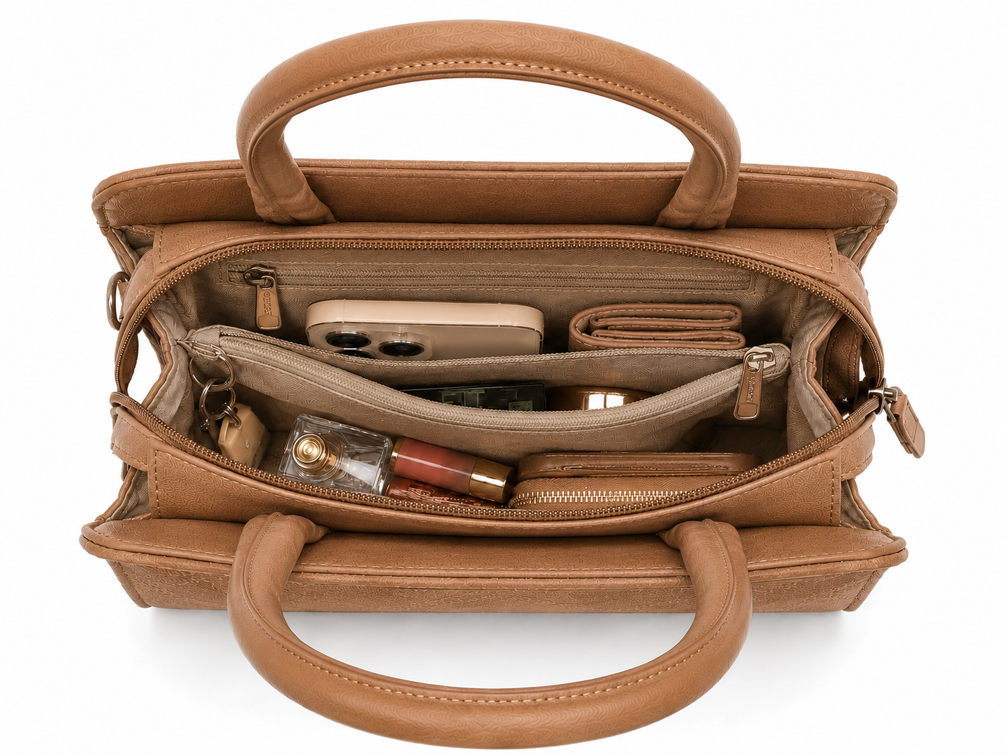 FLBM 181 Beige ladies handbag - detail view