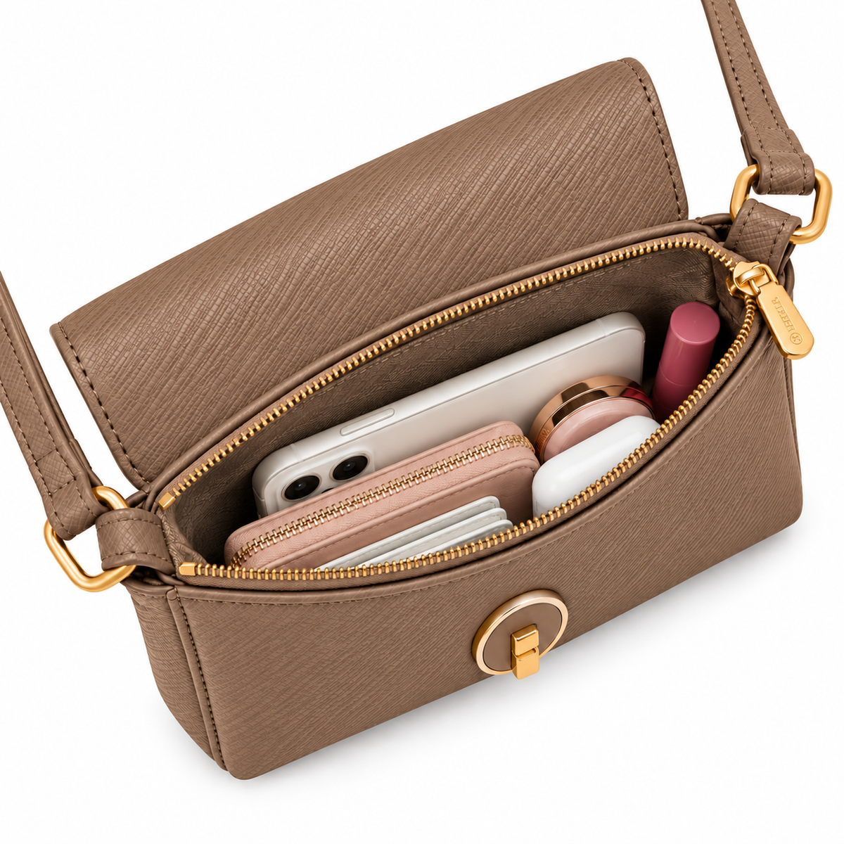 Soumya Sling Handbag in grey, alternate view