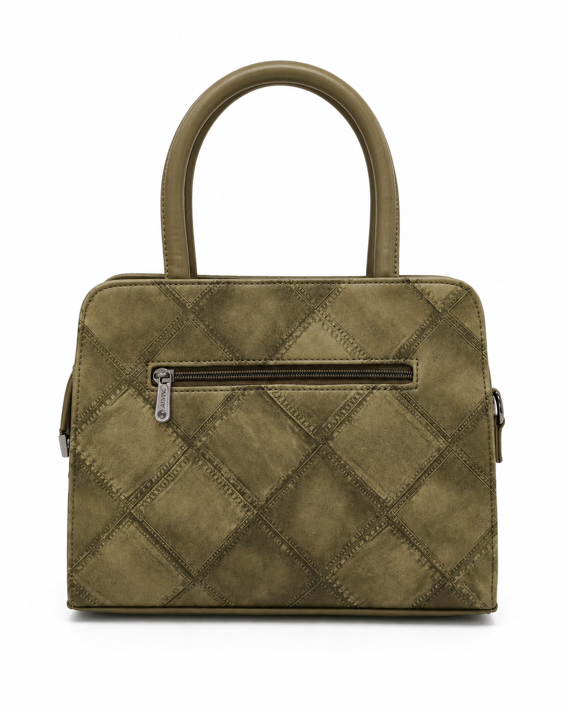 FLBM 181 Olive Green ladies handbag - angle view