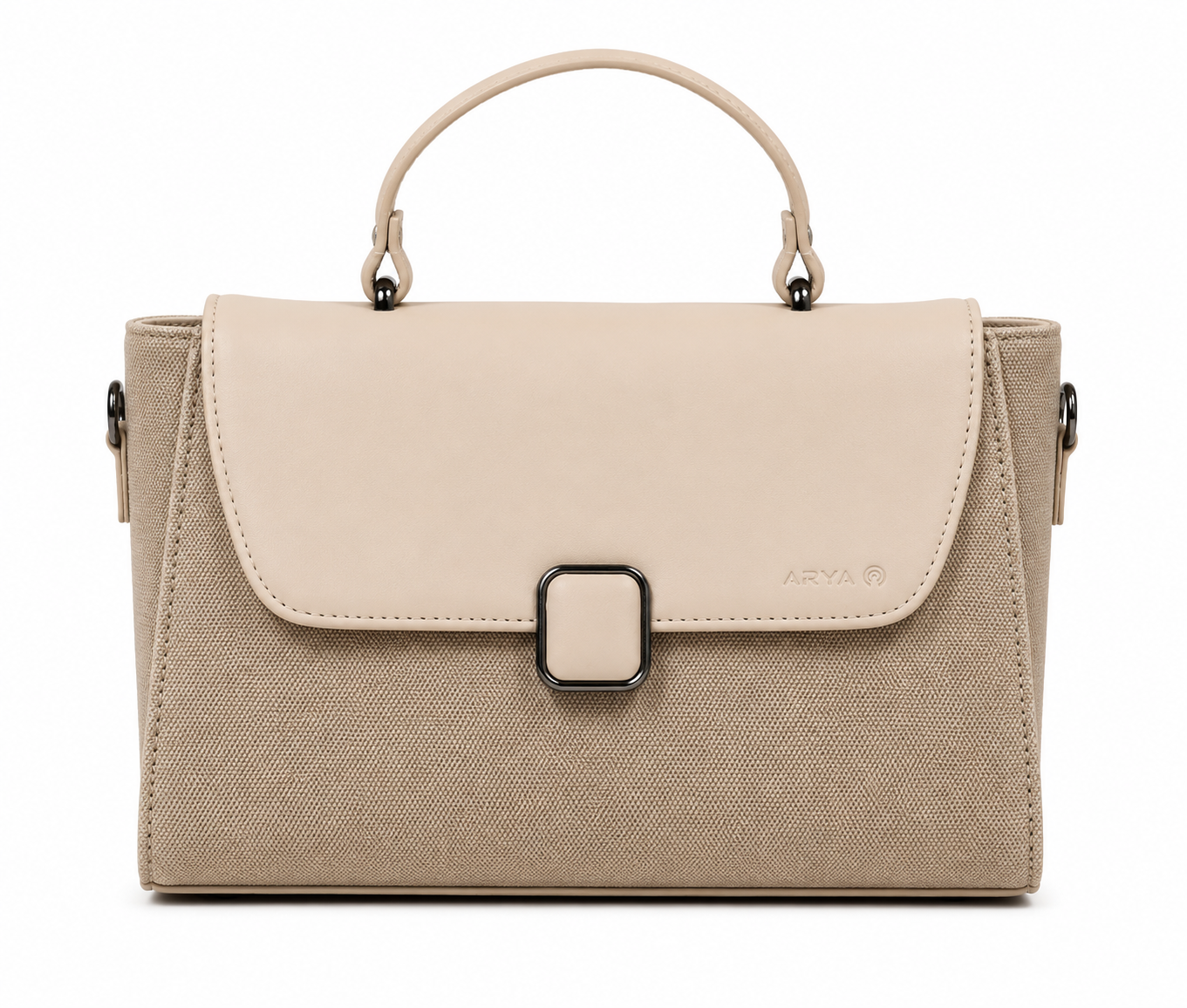 Oishi Cream ladies handbag - front view