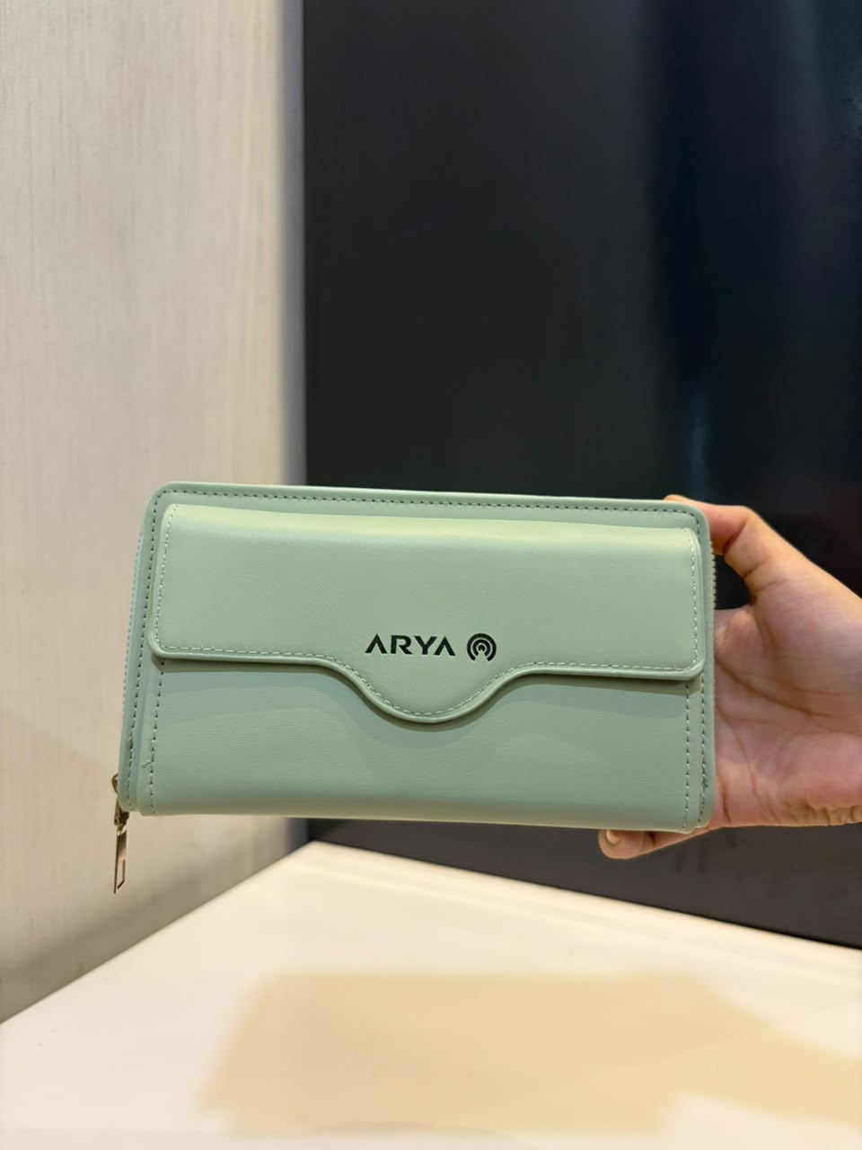 Arya SJ-24 purse in Mint Green