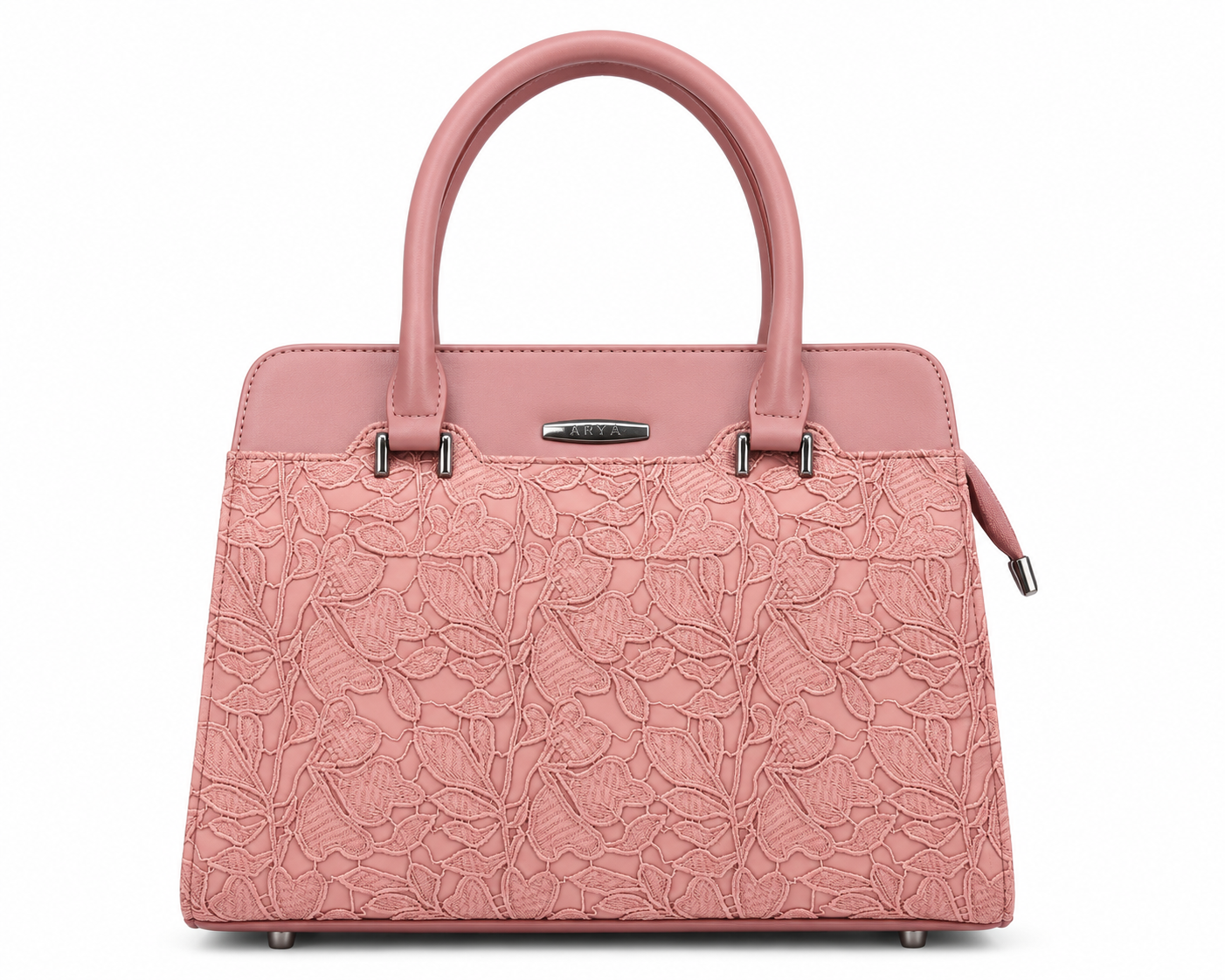 Saanvi Pink ladies handbag - front view