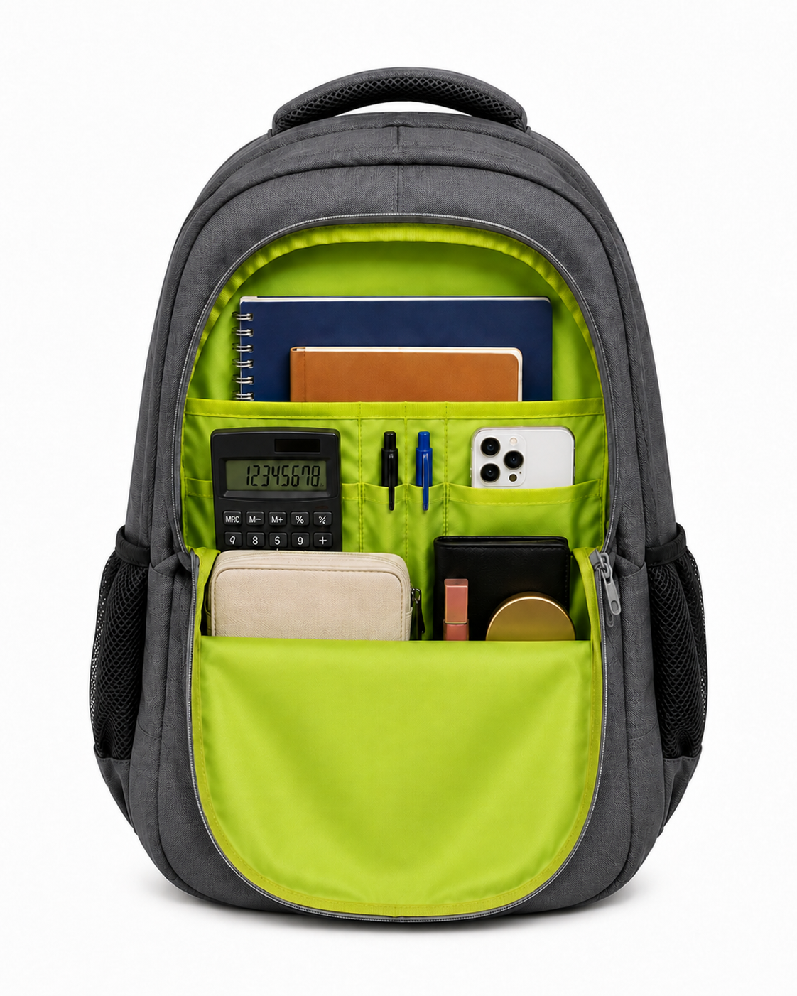 Spark Backpack Grey/Blue - interior organiser