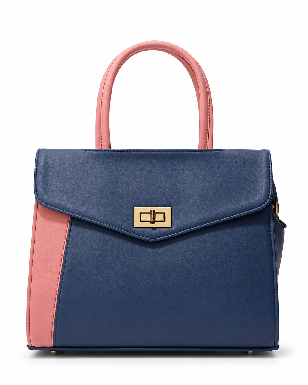 Rashmi Blue/Pink ladies handbag - front view