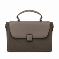 Oishi Grey ladies handbag - front view