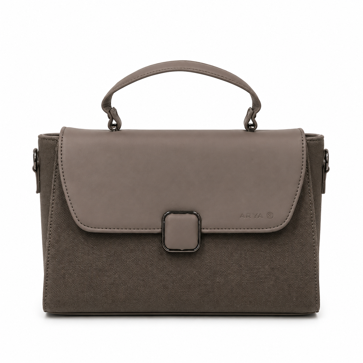 Oishi Grey ladies handbag - front view