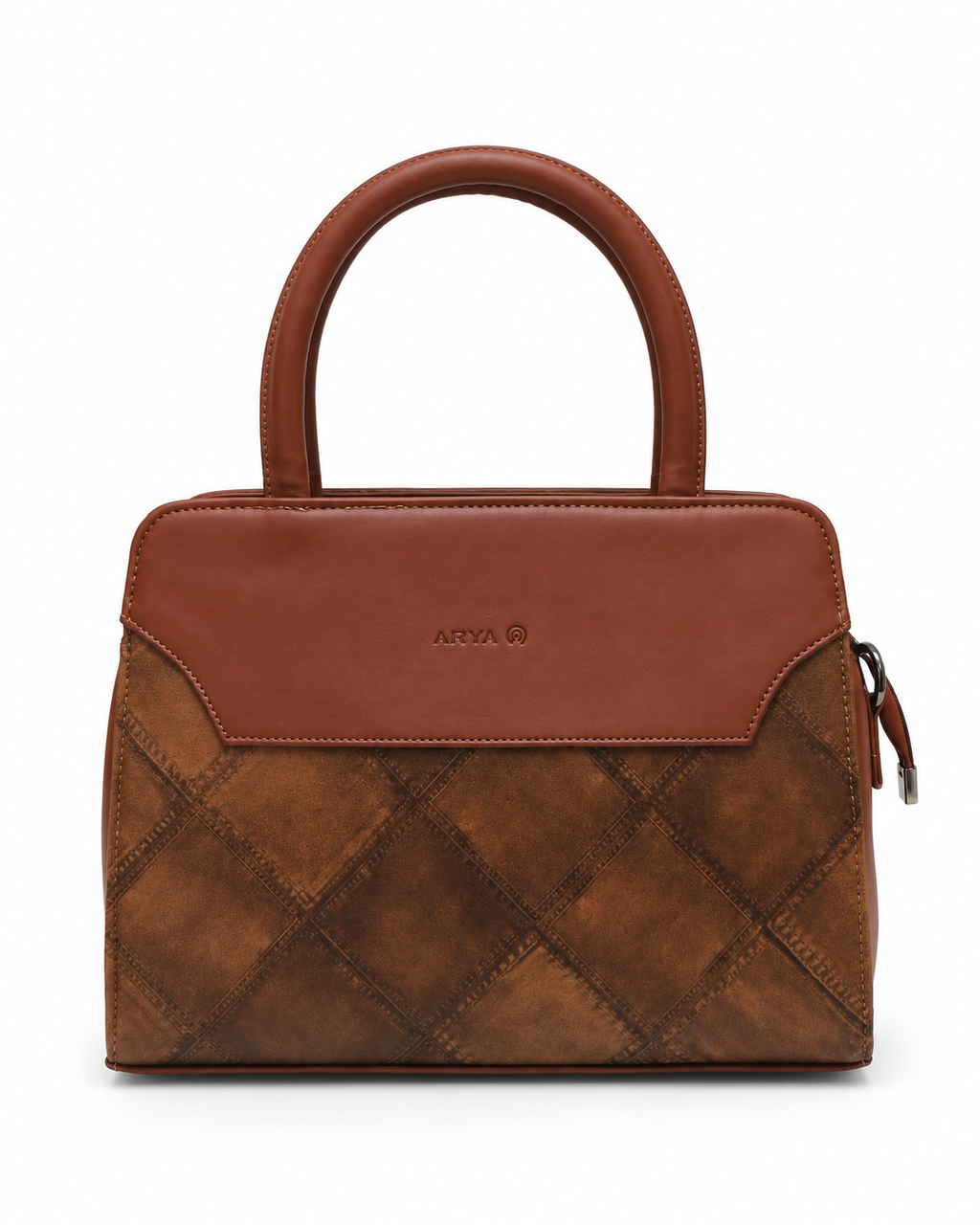 FLBM 181 Brown ladies handbag - front view
