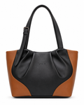 Juhi Black/Brown ladies handbag - front view