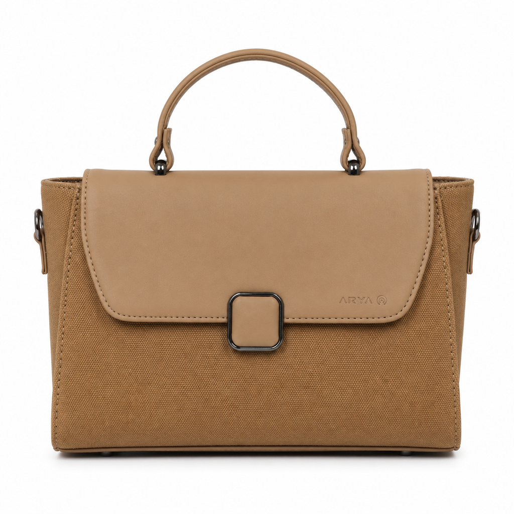 Oishi Khaki ladies handbag - front view