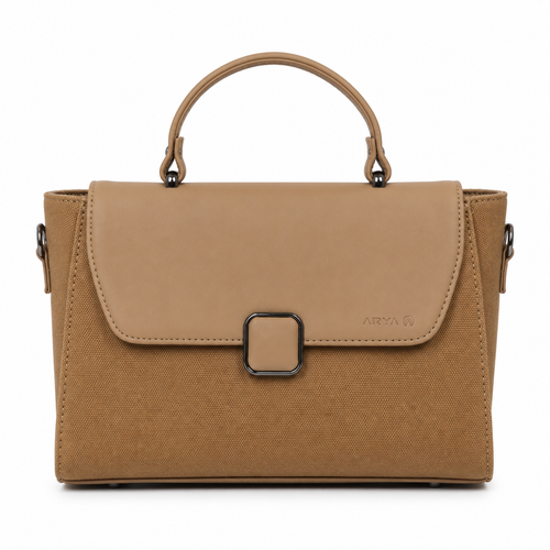 Oishi Khaki ladies handbag - front view