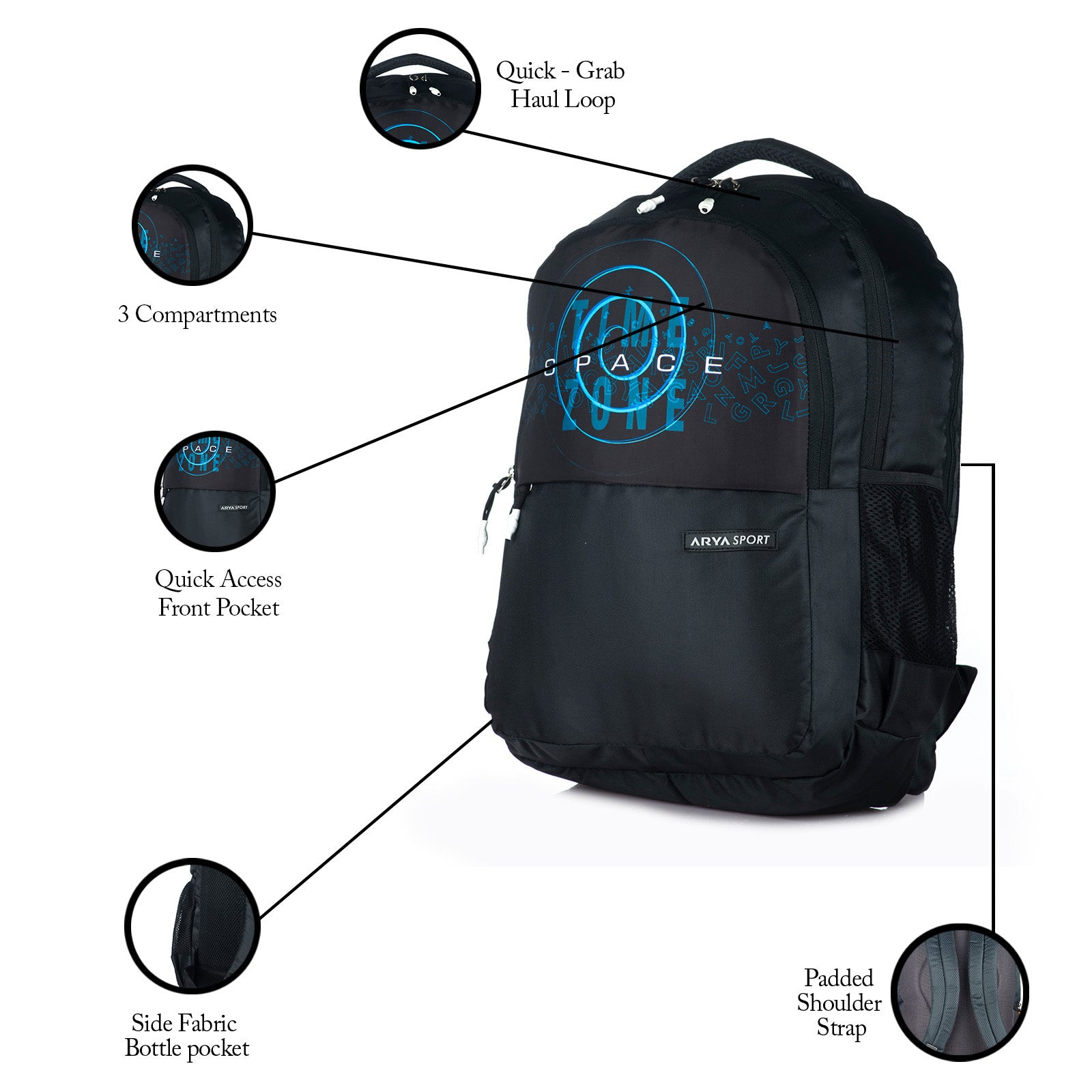 SB Timezone Backpack black