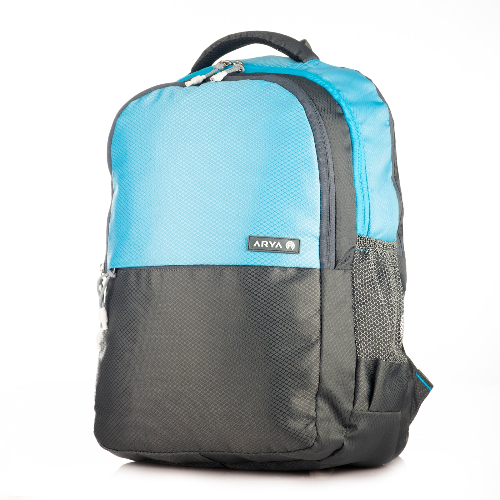 REGULAR BACK PACK DUO-19"(32 LTR) GREY & SKY BLUE
